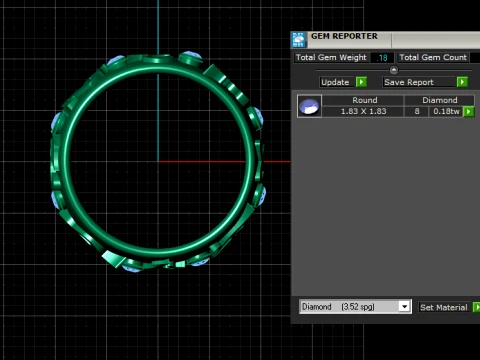 Pulseiras com letras rubi Modelo 3D