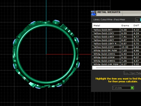 Pulseiras com letras rubi Modelo 3D