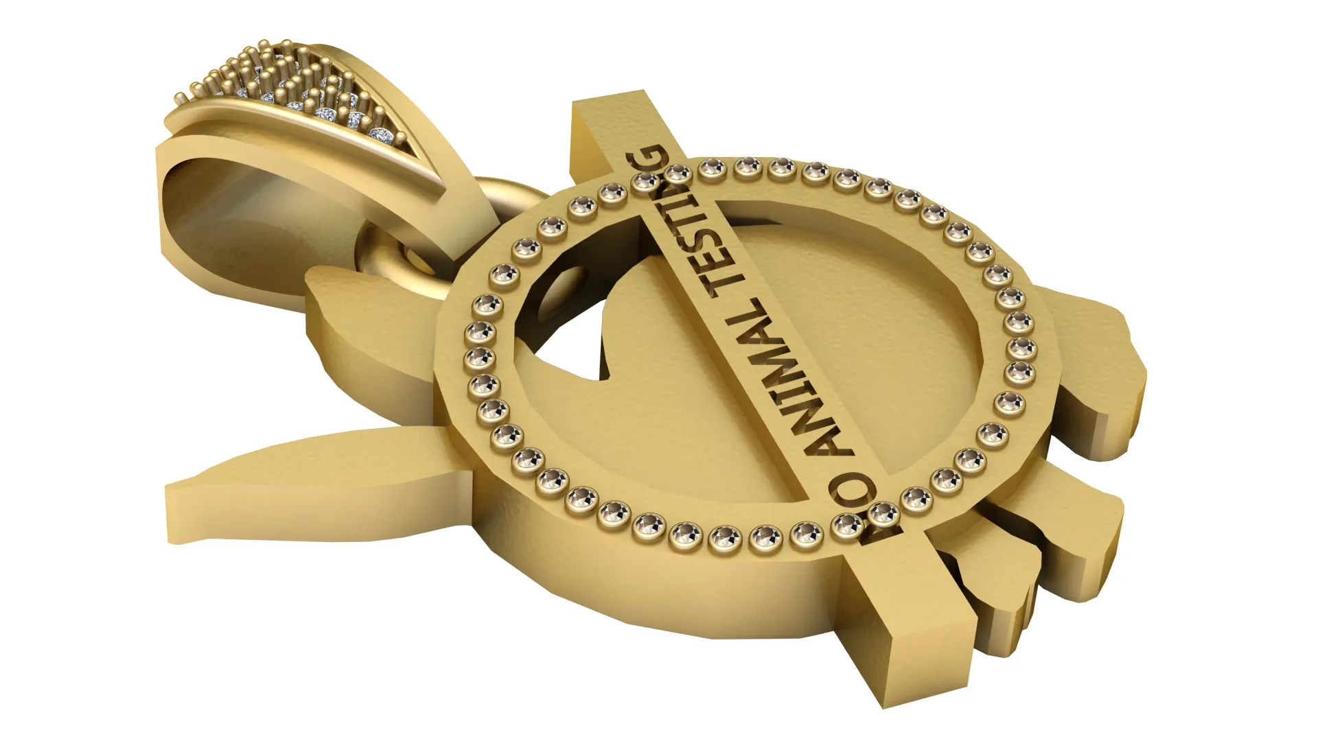 Animal Testing Pendant 3D Model .c4d .max .obj .3ds .fbx .stl .blend