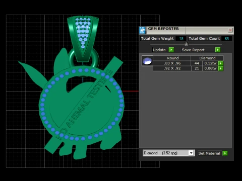 Animal Testing Pendant 3D Model