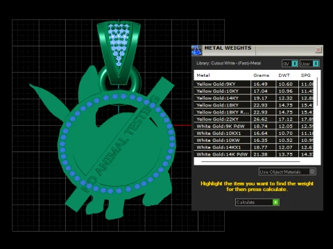 Animal Testing Pendant 3D Model