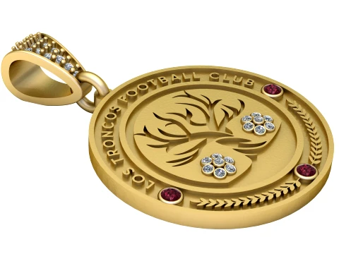 Football Club Pendant 3D Model