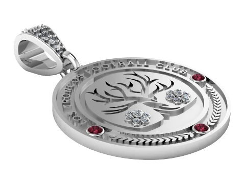 Football Club Pendant 3D Model