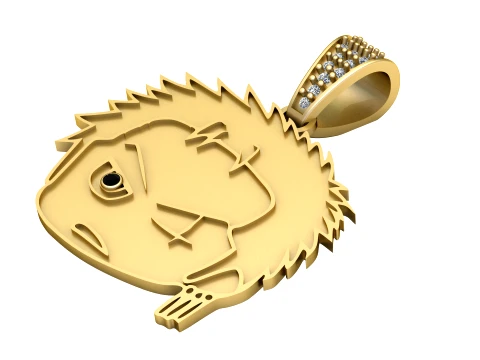 Pingente de peixe pontiagudo Modelo 3D
