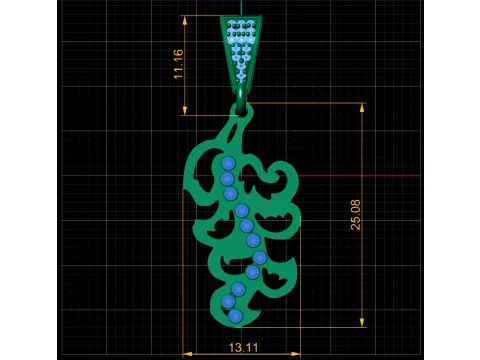 Ornamental Stone Pendant 3D Model
