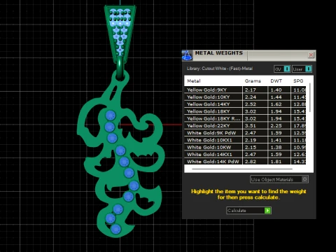 Ornamental Stone Pendant 3D Model