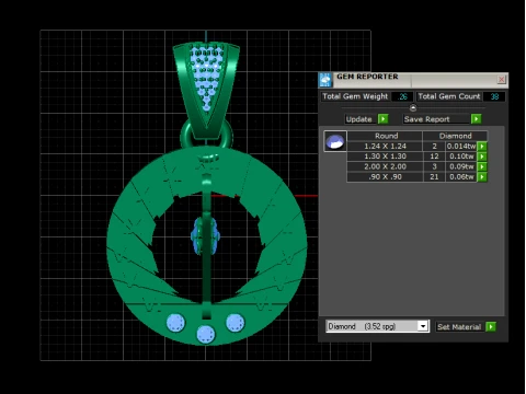 Celestial Sundial Pendant 3D Model
