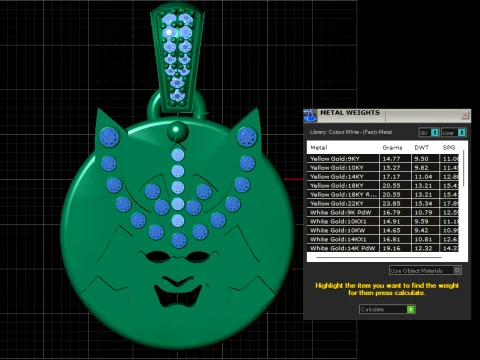 Butterfly Girl Medallion Pendant 3D Model