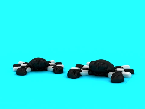 Cute Cartoon Spider 3D Print Model