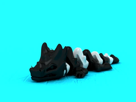 Cute Baby Dragon 3D Print Model