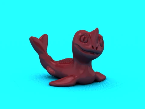 Cute Baby Sea Dragon 3D Print Model
