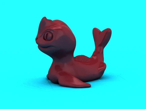Sevimli Bebek Deniz Ejderhası 3D Baskı Modeli