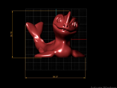 Sevimli Bebek Deniz Ejderhası 3D Baskı Modeli