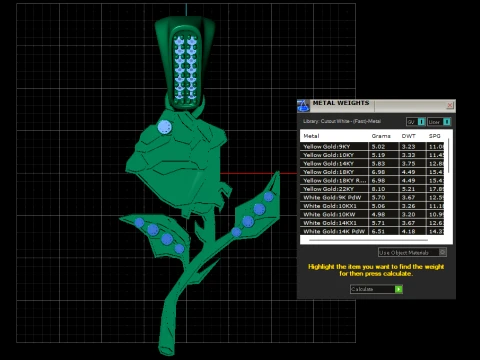 Z&uuml;mr&uuml;t G&uuml;l Kolye 3D Model