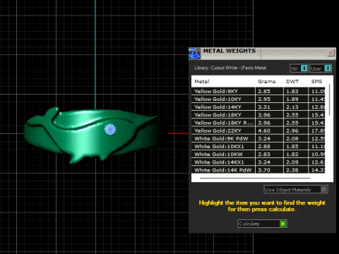 Golden Whale Ring 3D Model