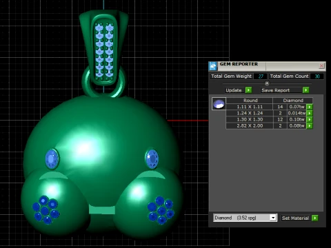 Pingente de rosto de cachorrinho fofo Modelo 3D