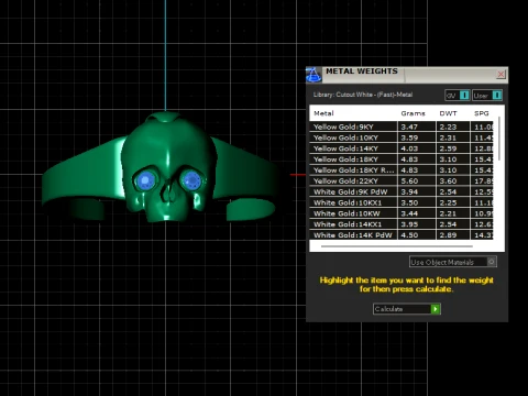 Gothic Skull Cuff Bracelet 3D Model