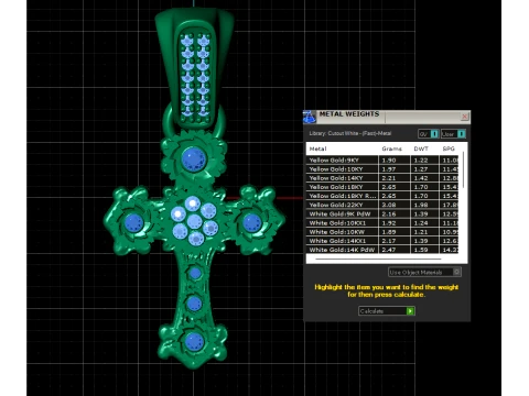 S&uuml;sl&uuml; Yakut Ha&ccedil; Kolye 3D Model