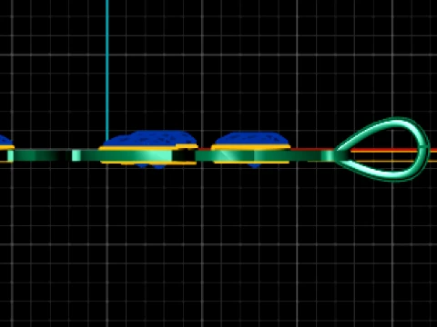 ハートスノーフレークジェムストーンペンダント 3Dモデル