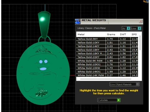 Pingente Medalh&atilde;o Lua Rob&ocirc; Fofo Modelo 3D