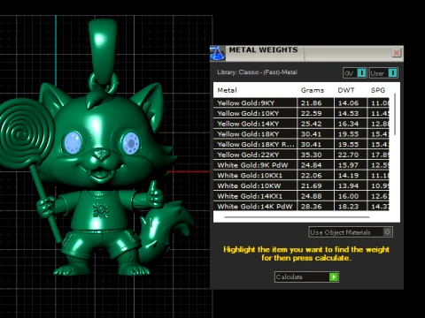 Pingente de personagem Lollipop Fox Modelo 3D