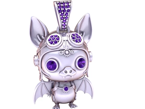 Pingente de ab&oacute;bora jack o lanterna pingente j&oacute;ias de Halloween pingente tom de ouro pingente de tom de prata Modelo 3D