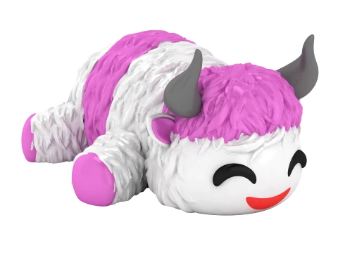 Cute Sleeping Yak 3D Model
