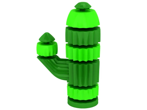 Stacked Cactus Figure 3D Model