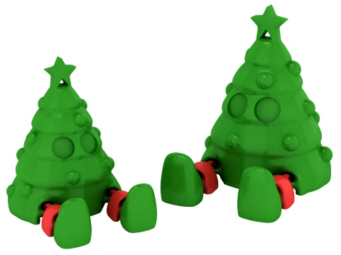 Christmas Tree Character 3D Model