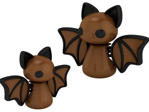 Jolie figurine de chauve-souris Modèle 3D
