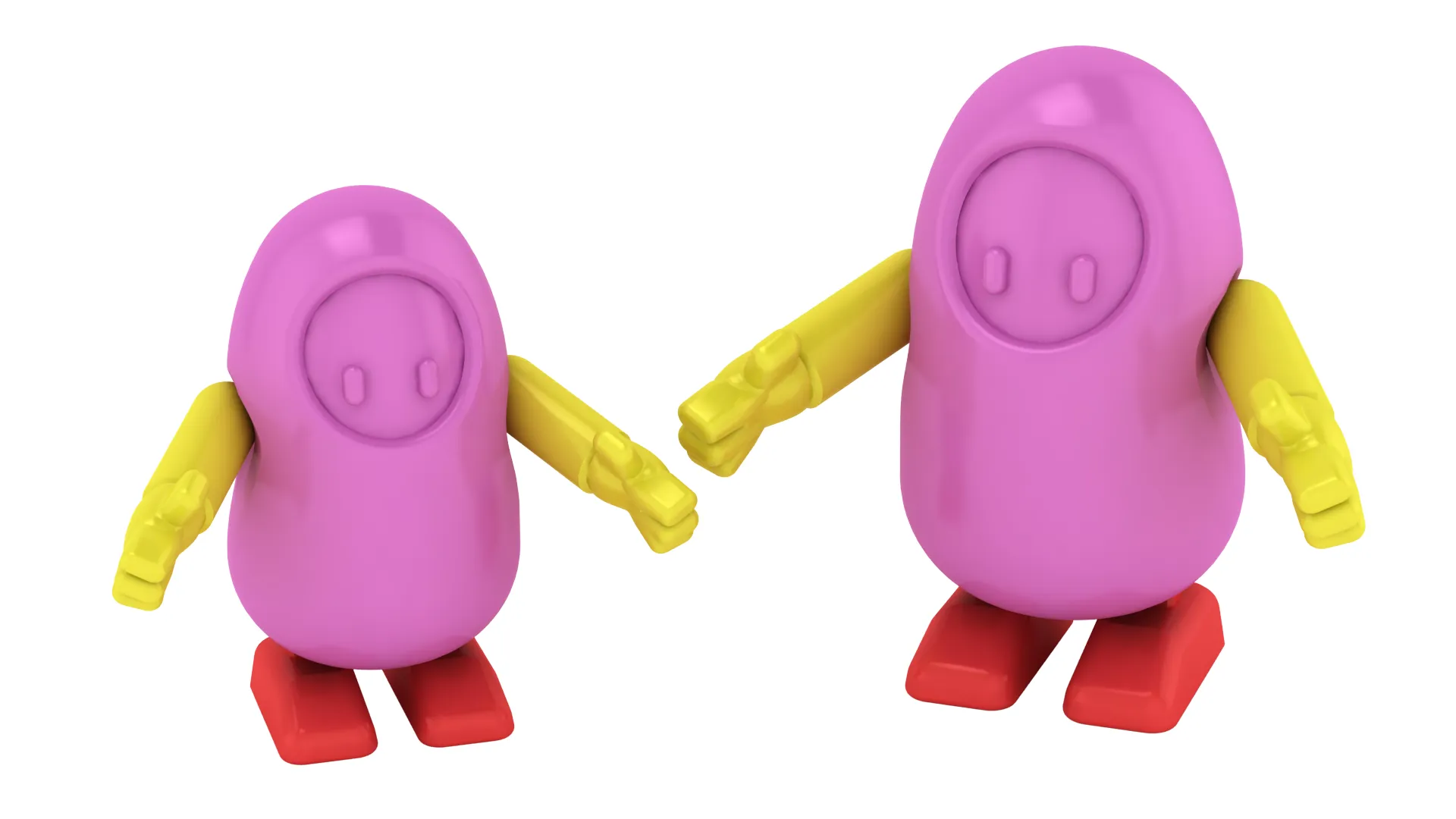 Articulated Hooded Character 3D Model .c4d .max .obj .3ds .fbx .stl .blend