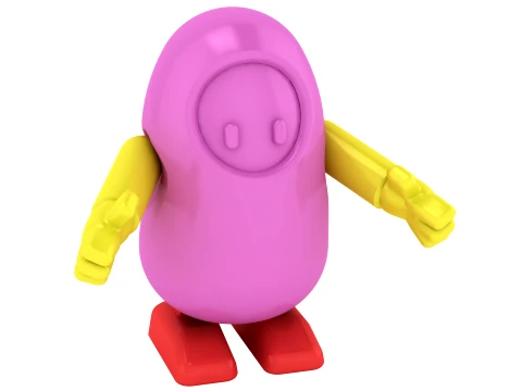 Articulated Hooded Character 3D Model