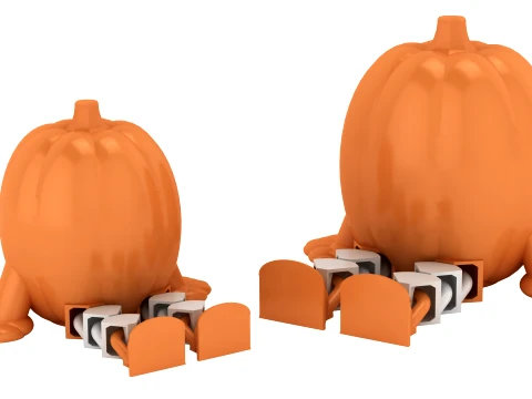 Figura de calabaza articulada Modelo 3D
