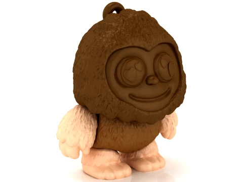 Cute Bigfoot Figure 3D Model