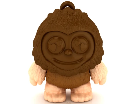 Cute Bigfoot Figure 3D Model