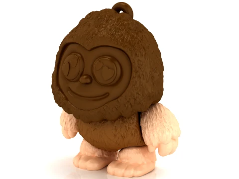 Cute Bigfoot Figure 3D Model