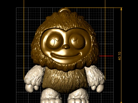 Cute Bigfoot Figure 3D Model