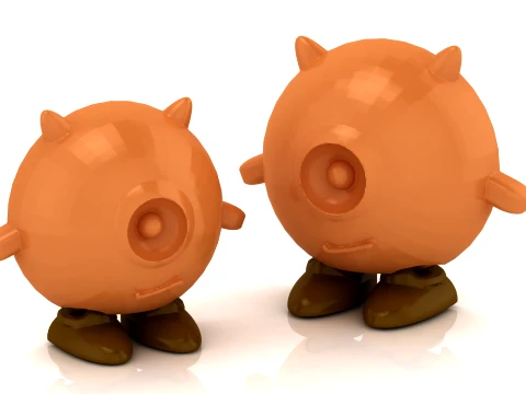 Lindo monstruo c&iacute;clope Modelo 3D