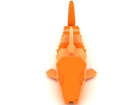 Articulated Fish Figure 3D Model