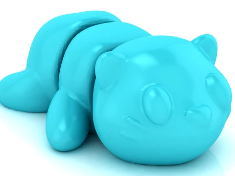 Sleeping Cat Figure 3D Model