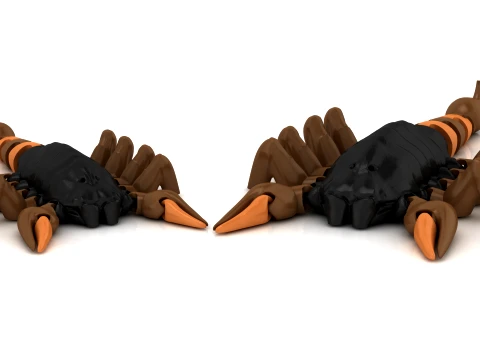 Przegubowa figura skorpiona Model 3D