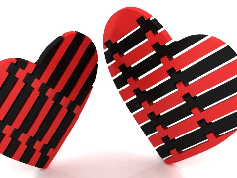 Фігурка Flexy Heart 3D Модель