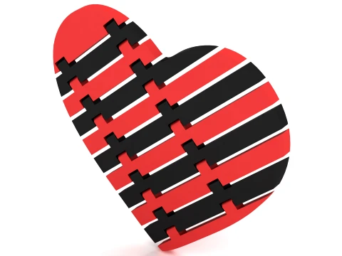 Flexy Heart Figure 3D Model