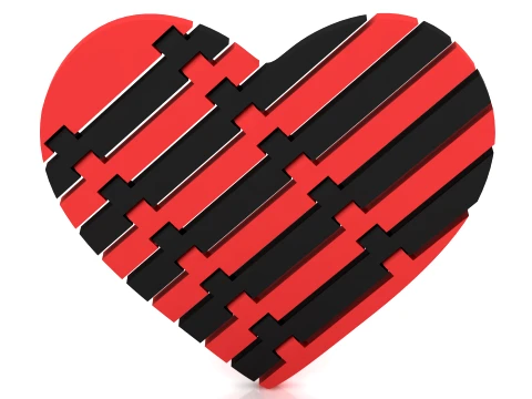 Flexy Heart Figure 3D Model