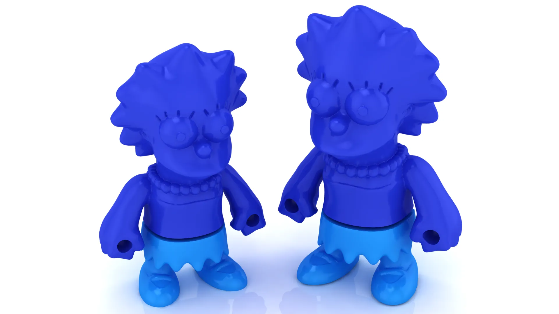 Flexy Lisa Figure 3D Model .c4d .max .obj .3ds .fbx .stl .blend