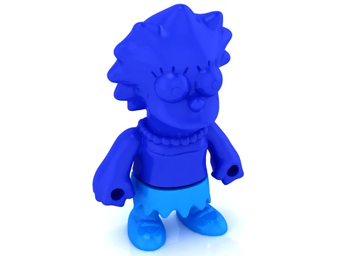 Flexy Lisa Figure 3D Model