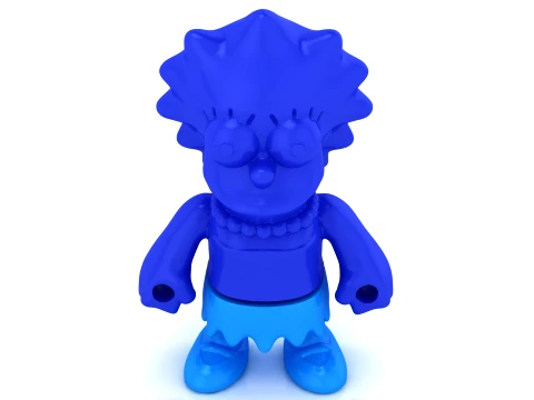 Flexy Lisa Figure 3D Model