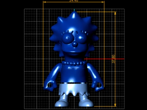 Flexy Lisa Figure 3D Model