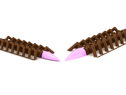 Flexy Centipede Figure 3D Model