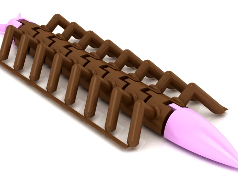 Flexy Centipede Figure 3D Model